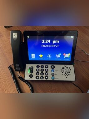 CapTel 2400ISP Ultratec Captioned Hearing-Impaired Touch Screen Telephone-Tested